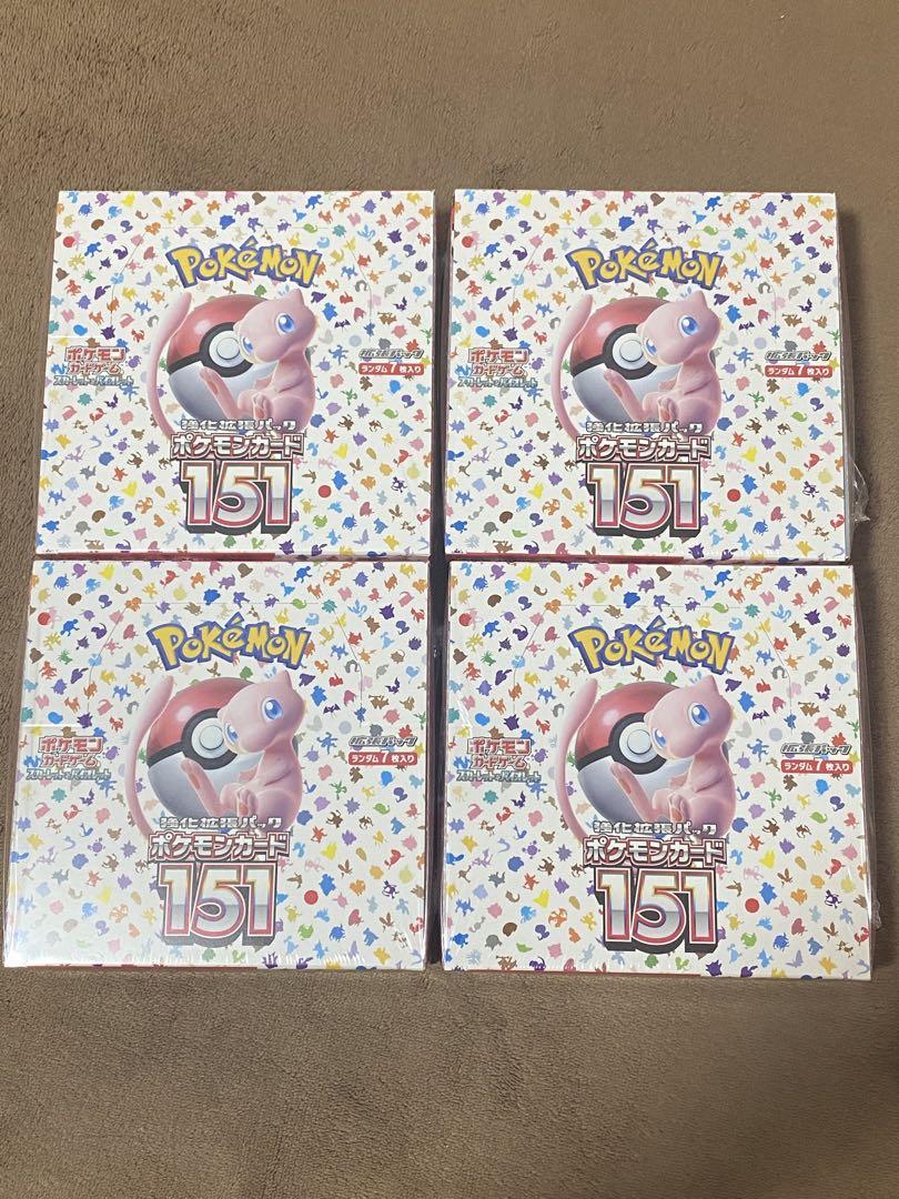 ポケモンカード 151 シュリンク付き 4BOX