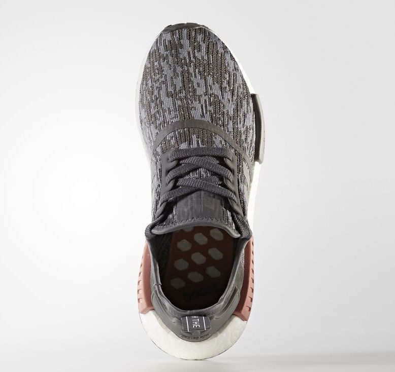 adidas NMD R1 Heather Grey Raw Pink BY9647